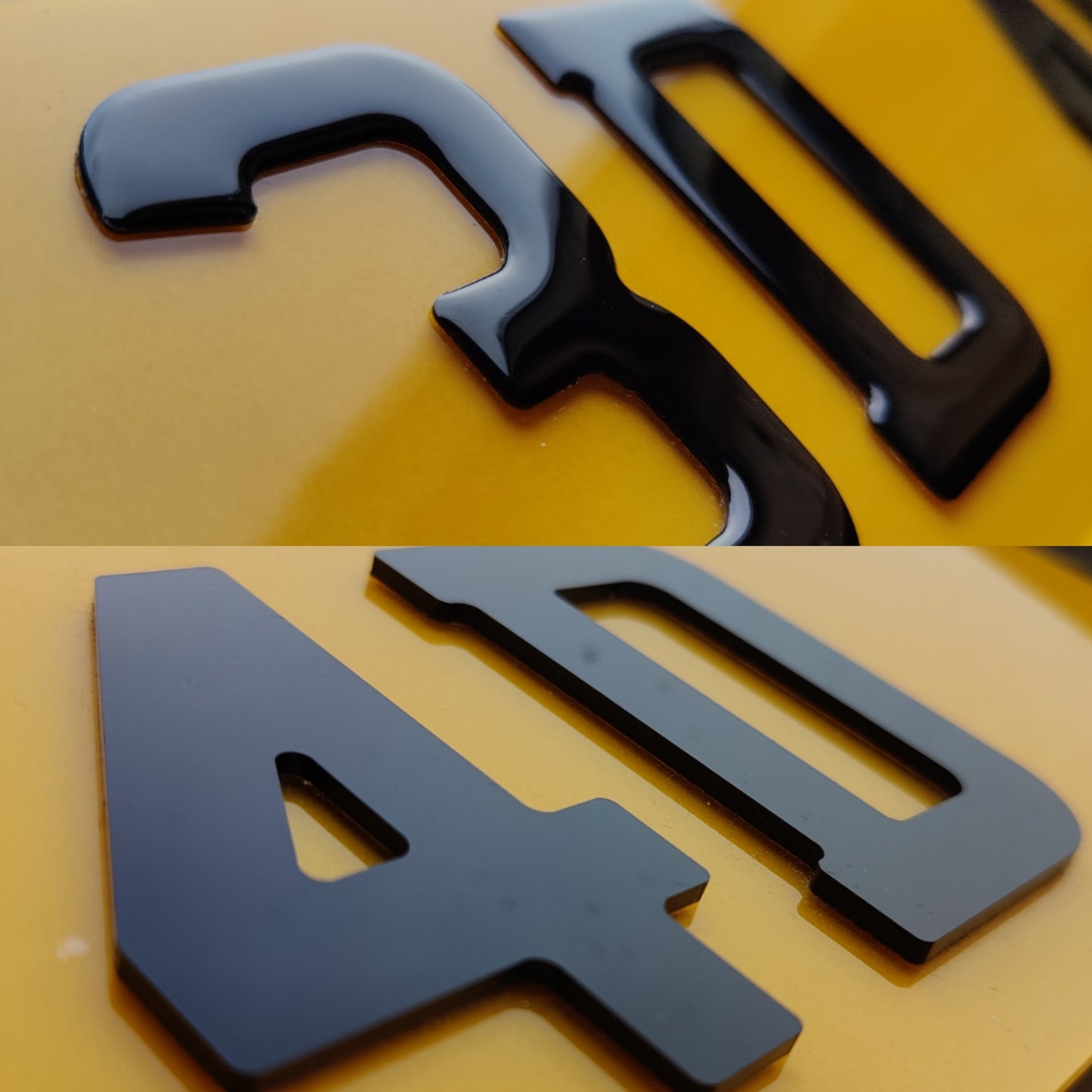 Legal 3D/4D Acrylic Number Plates