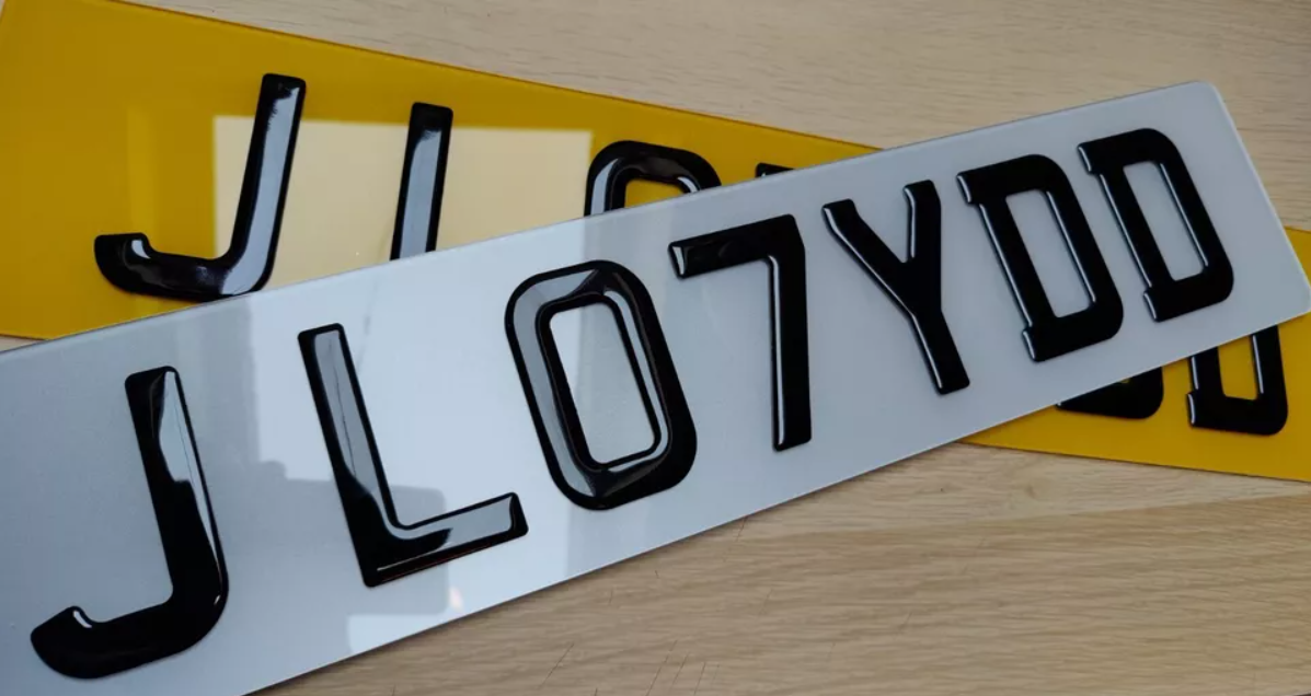 3D Gel Show Number Plates